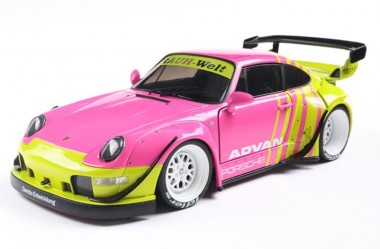 Solido S1808510 Porsche 911 RWB BodyKit rosa/gelb 