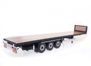 Solido S2400506 Pritschen-Auflieger (3a) schwarz 