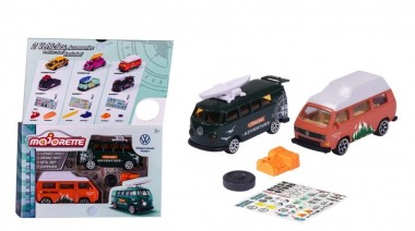 Majorette 212055006Q02 2 Pieces Set Adventure: VW The Originals 