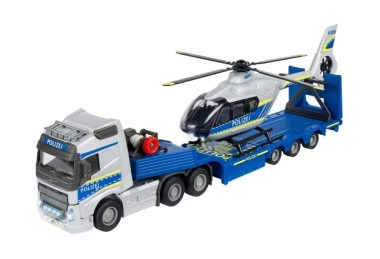 Majorette 213716000 Volvo FH Tieflader Polizei m. Sound 