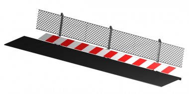 Carrera 21142 Leitplanke mit Schutzzaun (2m) 