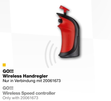 Carrera 61677 GO!!!
 Wireless Handregler 