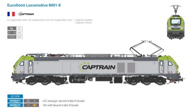 Sudexpress N0060010 Captrain FR E-Lok Euro6000 Ep.6 