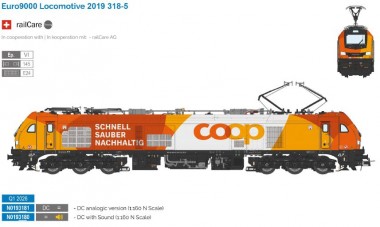 Sudexpress N0193180 Railcare COOP Hybridlok Euro9000 Ep.6 