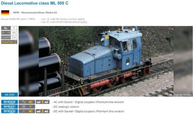 Sudexpress S0183031 MRW Diesellok ML 500 C Ep.5 