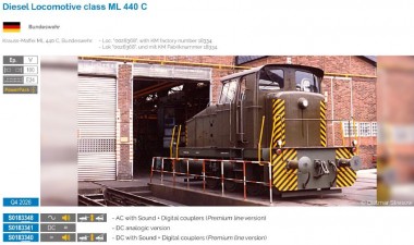 Sudexpress S0183348 Bundeswehr Diesellok ML 440 C Ep.5 AC 