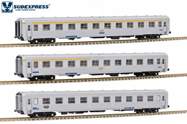 Sudexpress S0319 CP Personenwagen-Set 3-tlg Ep.4 