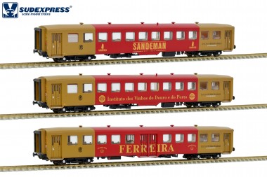 Sudexpress S1107 CP Schindler Personenwagen-Set 3tlg Ep.5 