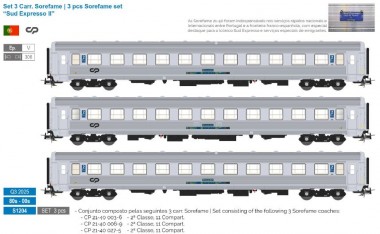 Sudexpress S1204 CP Personenwagen-Set 3-tlg. Ep.5 