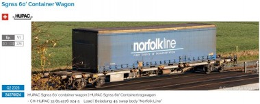 Sudexpress S4576024 Hupac Containerwagen Sgnss60 Ep.6 