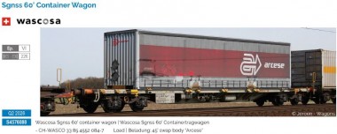Sudexpress S4576088 Wascosa Containerwagen Sgnss60 Ep.6 