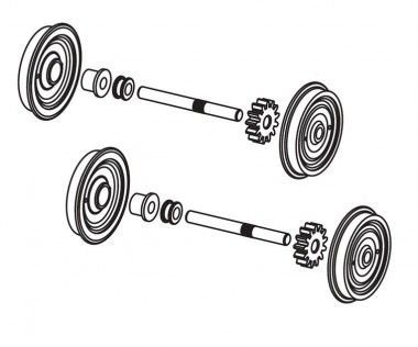 Sudexpress SUD2020 Radsatz für EE 1400 