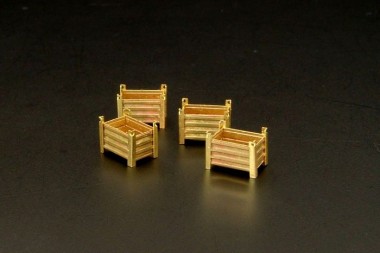 Brengun BRL144111 Stahlcontainer, 4 St. 