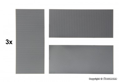 Kibri 11984 Riffel-, Warzenblech, Jalousien 