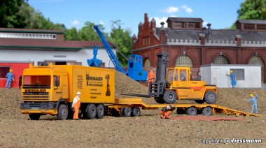 Kibri 13580 DAF 95 Koffer m. Tieflader Wiesbauer 