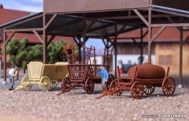 Kibri 15703 Landwirtschaftliches Anhänger-Set 3-tlg 