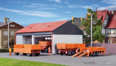 Kibri 15707 Anhänger-Set 4-tlg kommunal 