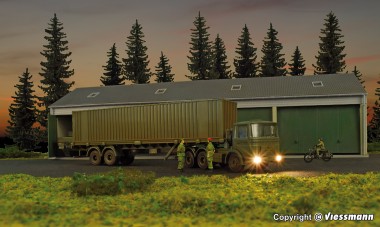 Kibri 18068 Bausatz: MAN F8 40ft C-SZ Bundeswehr 