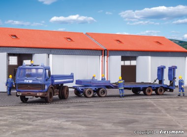 Kibri 18458 MB SK Kipp-Pritsche Tieflade-HZ THW 