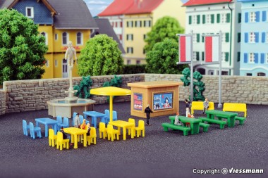 Kibri 36694 Deko-Set Am Brunnen 