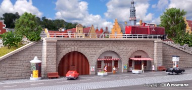 Kibri 37671 Bahndamm Stützmauer, 2 St. N/Z 