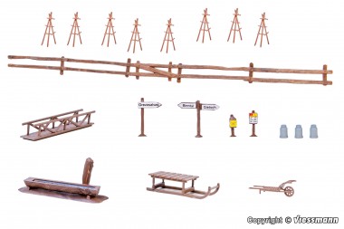 Kibri 38111 Deko-Set Alpenland 