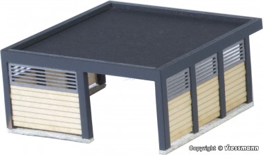Kibri 38346 H0 Carport - Polyplate Bausatz 