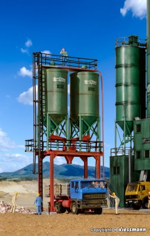 Kibri 39931 Doppelsilo SchwarzBau 