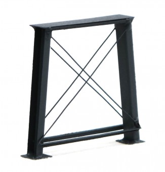 Hack PN40 Stützpfeiler 40mm hoch, grau 