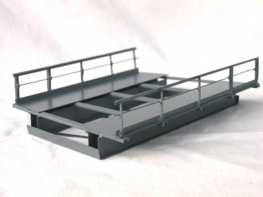 Hack R2 Kurvenelement R=437mm 15°, grau 