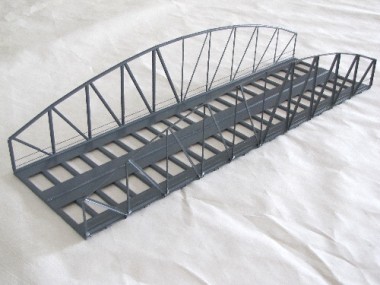 Hack V46-2 Vorflutbrücke 46cm 2-gleisig, 64mm Glei 