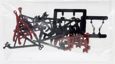 Brekina 10077 Lkw Zubehör: Deichseln, Stützen, Spiegel 