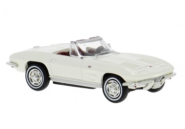 Brekina 18031 Chevy Corvette C2 Cabrio weiß (o) 
