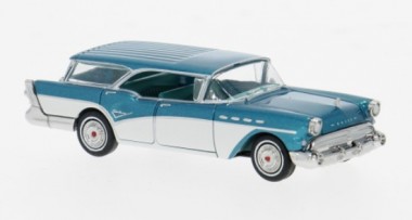 Brekina 18180 Buick Century Caballero türkis met./weiß 