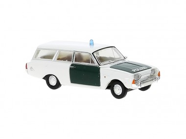 Brekina 19480 Ford Taunus (P3) Turnier Polizei 