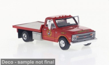 Brekina 19671MCW Chevrolet C30 Flachpritsche Fire Company 