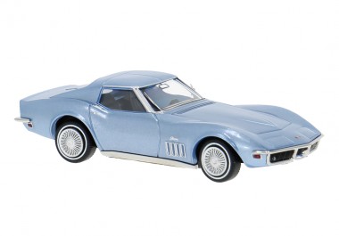 Brekina 19990 Chevy Corvette C3 Coupe iceblau 