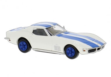 Brekina 19991 Chevy Corvette (C3) Coupe weiß/blau 