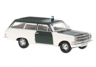 Brekina 20474 Opel Rekord A CarAVan Polizei 