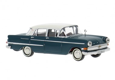 Brekina 20819 Opel Kapitän P2,6 Lim. blau/weiß 