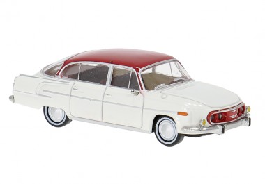 Brekina 27328 Tatra 603-2 weiß/rot 
