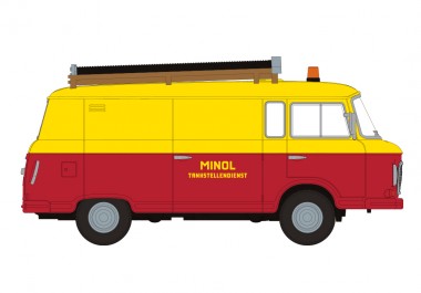 Brekina 30128 Barkas B1000 Minol Tankstellendienst 