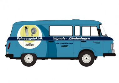 Brekina 30230 Barkas B1000 Halbbus IFA Fahrzeugelektr 