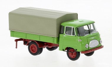 Brekina 30527 Robur LO2500 Pritsche/Pl. grün/rot 