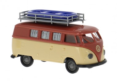 Brekina 31639 VW T1/2b Camper mit Dachträger&Boot
 