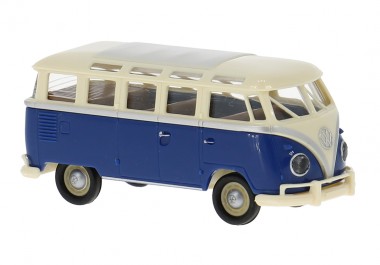 Brekina 31853 VW T1/2b Samba hellbeige/blau 