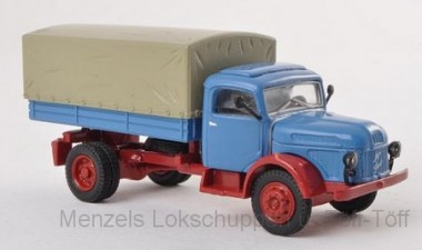 Brekina 58036 Steyr 380/I Pritsche/Pl.  brillantblau/r 