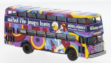 Brekina 61261 Büssing D2U Doppeldecker Möbel Hübner 