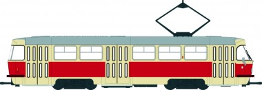 Brekina 64503 Tatra T3/T4 Straßenbahn Schwerin 