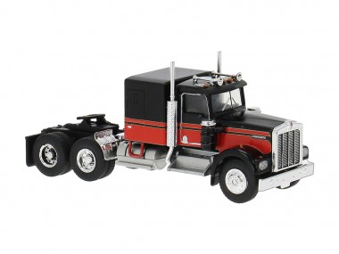 Brekina 86250 Kenworth W900 SZM (3a) schwarz/rot 